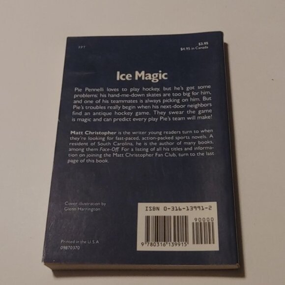 Vintage EUC Ice Magic paperback novel by Matt Christopher 1973 - Picture 4 of 6